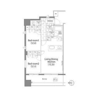 東京都千代田区平河町1【マンション】の間取り