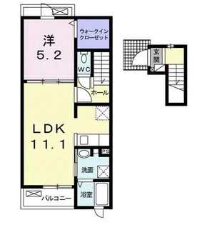 レジデンス祝吉 I【2階】の間取り