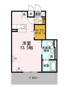 ヴェルテューデュシャトー A館【1階】の間取り