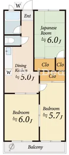 西牧ビル【2階】の間取り