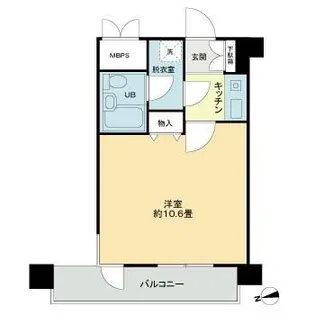 ライオンズマンション一高前【4階】の間取り