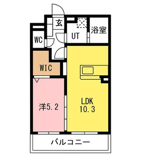 レジデンス思川【1階】の間取り