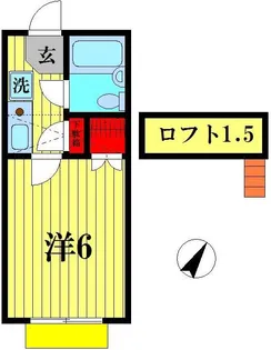 ジュネパレス165B【2階】の間取り