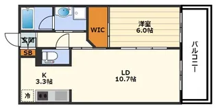 ディオ梅田【4階】の間取り