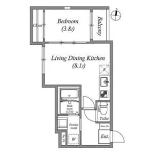 EMIA千里丘【2階】の間取り