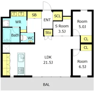 愛知県名古屋市緑区大高町字斎山【マンション】の間取り