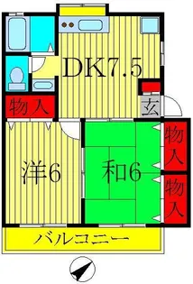 コーポラスNo13【1階】の間取り