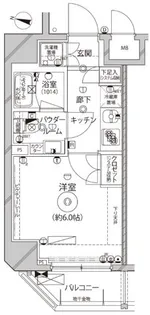 レアライズ平和島【8階】の間取り