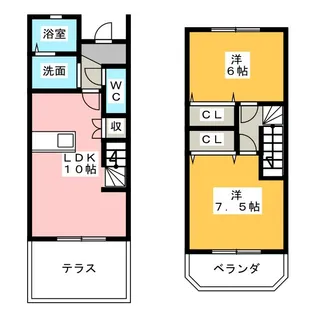 静岡県浜松市中央区丸塚町【一戸建】の間取り