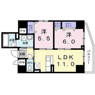 東京都品川区東大井3【マンション】の間取り