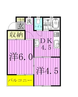 パステル・エステート【2階】の間取り