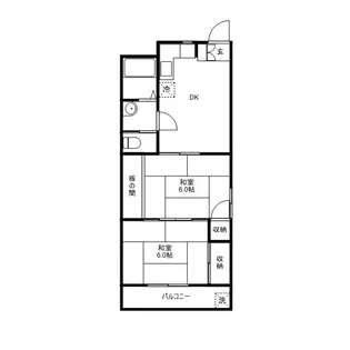 日商ニューハイツ【4階】の間取り