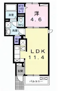 グラシアス【1階】の間取り