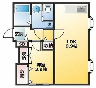 コムデビュー【2階】の間取り