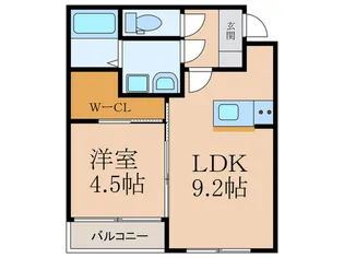 【エイブル管理】仮)神田町新築アパート【1階】の間取り