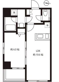 東京都港区西麻布4【マンション】の間取り