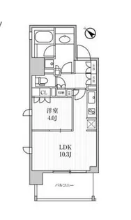 東京都中央区日本橋箱崎町【マンション】の間取り