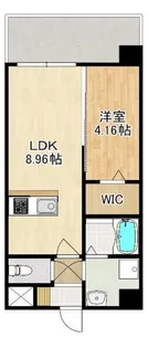 Modern Palazzo 文教通りGrow【4階】の間取り