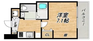 大阪府大阪市天王寺区大道1【マンション】の間取り