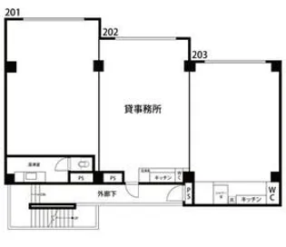 富士ユートービル【2階】の間取り