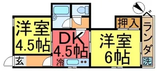 玉木マンション【6階】の間取り