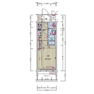 プレサンス名古屋駅ゲート【9階】の間取り