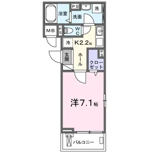 滋賀県草津市東草津2【アパート】の間取り