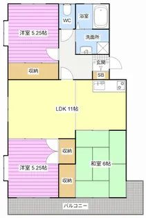 ハイツシャルマン【3階】の間取り