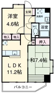 フォーエレメンツ竹の塚【12階】の間取り