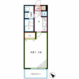 東京都新宿区中落合2【マンション】の間取り