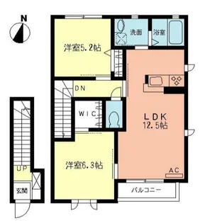 神奈川県相模原市南区大野台4【アパート】の間取り