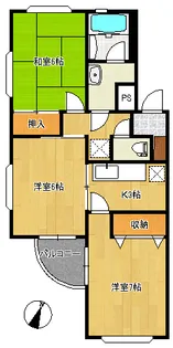 グランデ ボワール【2階】の間取り