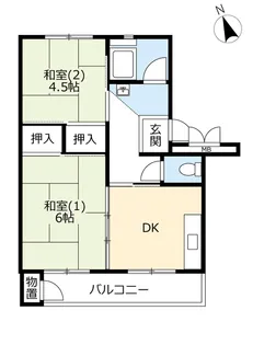 UR北坂戸【5階】の間取り