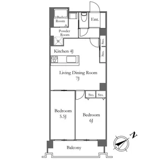 六本木ビュータワー【10階】の間取り