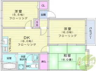MARUTOMO C【2階】の間取り