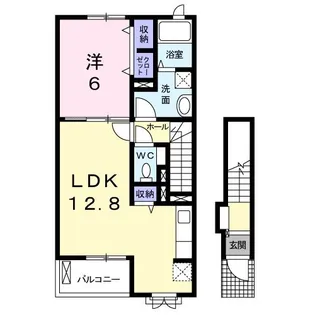 ウッディ【2階】の間取り