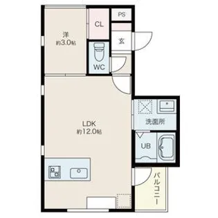 愛知県豊明市阿野町大代【アパート】の間取り