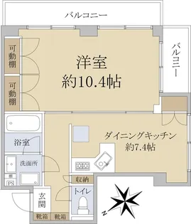 スクエアフリー【3階】の間取り