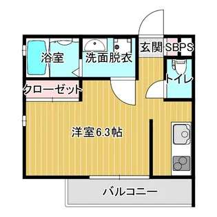 シャーナイン岸里【3階】の間取り