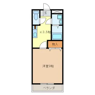 サンライズガル【1階】の間取り