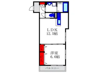 カ-スル池田【3階】の間取り