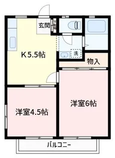 埼玉県さいたま市緑区大字中尾【アパート】の間取り