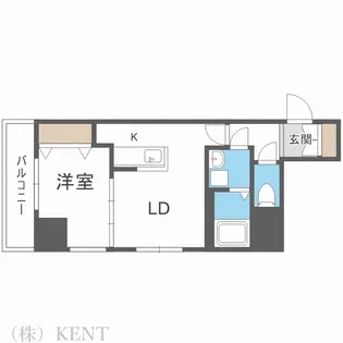 アルファスクエア北15条【11階】の間取り