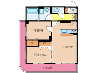 プリエール・ピューレII【1階】の間取り