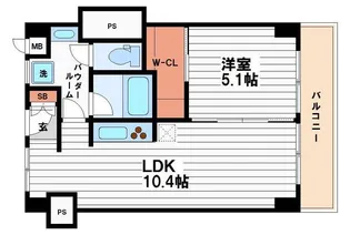 高津ハイツ【8階】の間取り