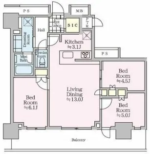 THE TOWER JUJO (ザ・タワー十条)【28階】の間取り