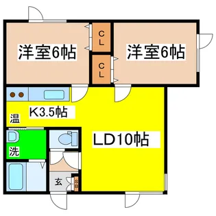 エイブルハイツ【2階】の間取り