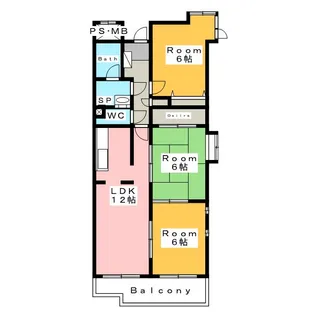 ベルメゾン【2階】の間取り