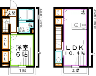 パークヒルズ善福寺【1階】の間取り