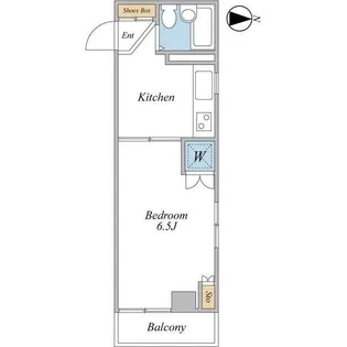 メゾンカメリア【3階】の間取り